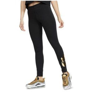Nike Sportswear Leg-A-See Metallic-Logo Leggings